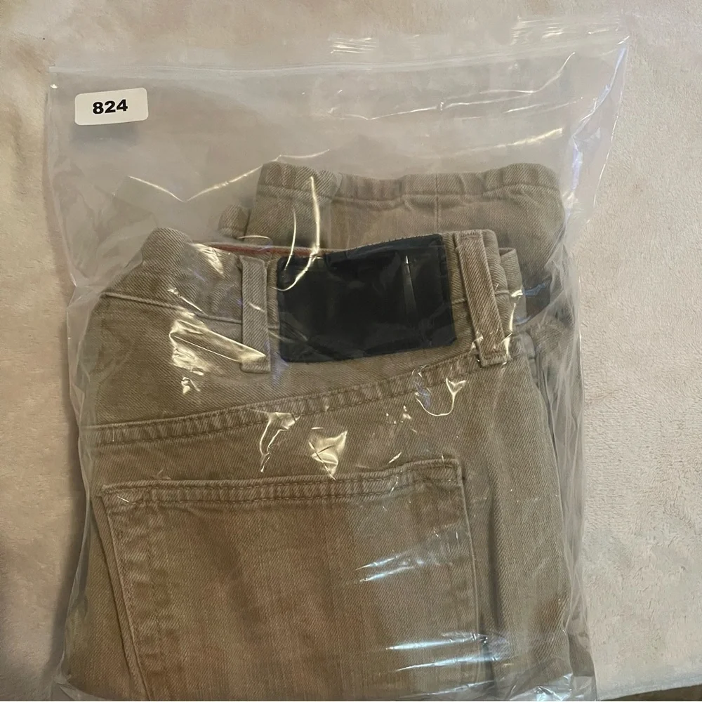 Vintage Eddie Bauer Jeans Men 38x30‎ Beige Straight Leg Baggy Outdoors (36x29)